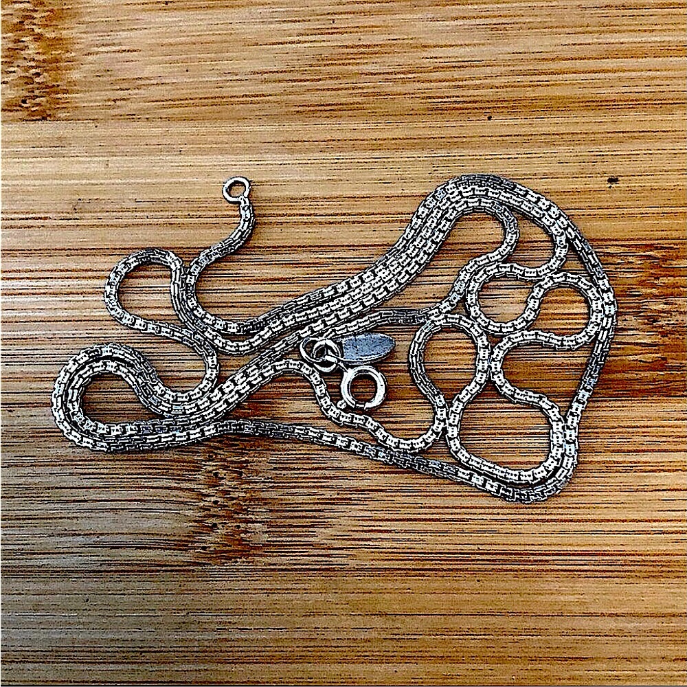 $39 Nicky Butler Estate 24" Box Chain Sterling Marked NB 925 INDIA - Picture 4 of 6